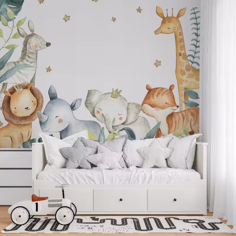 Baby safari — tapeta po mjeri | Minimet